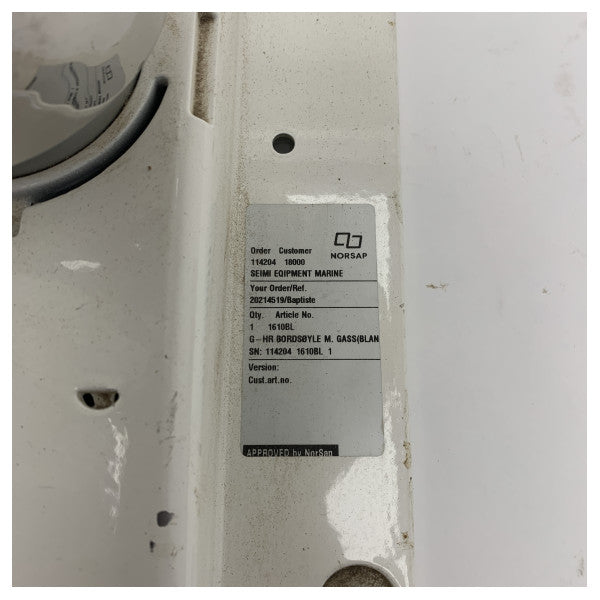 Norsap 1610BL Soporte de montaje marino duradero de aluminio y plástico con abrazadera de cierre rápido para barcos y embarcaciones