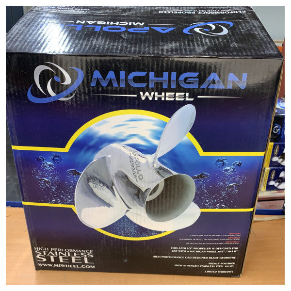 Michigan Apollo 3 Kanatlı Paslanmaz Çelik Pervane 14 5/8 x 23 LH 993036