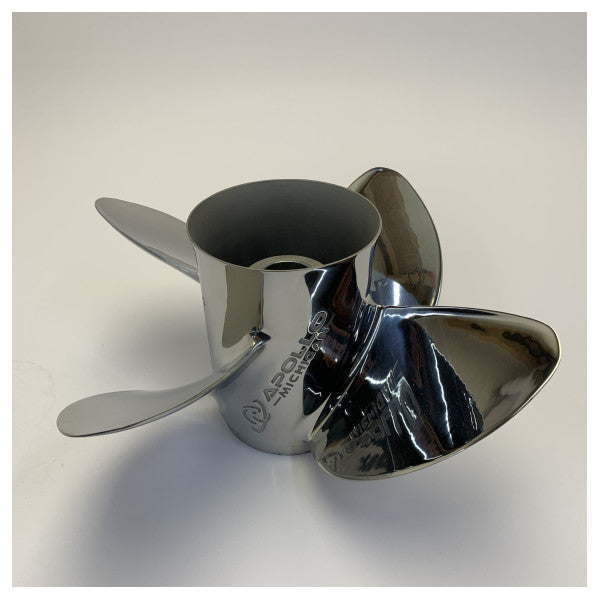 Michigan Apollo 4-Blade Stainless Steel Propeller 14 1/8 x 20 RH 993205