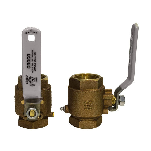 Groco 1 1/4 inch brons close of valve - 163024