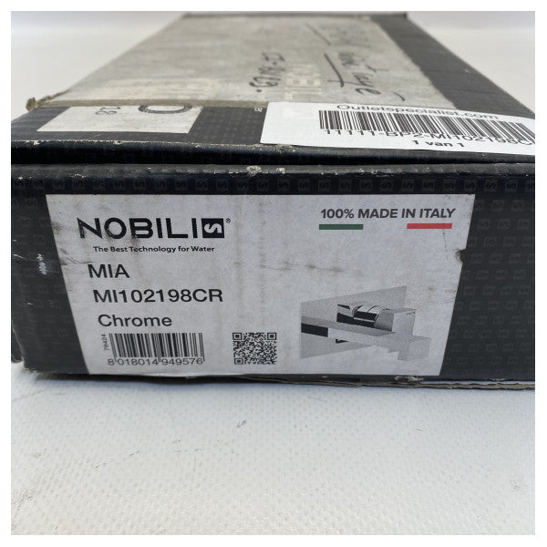 Nobili Mia MI102198CR ettgreppsblandare för väggmontage krom