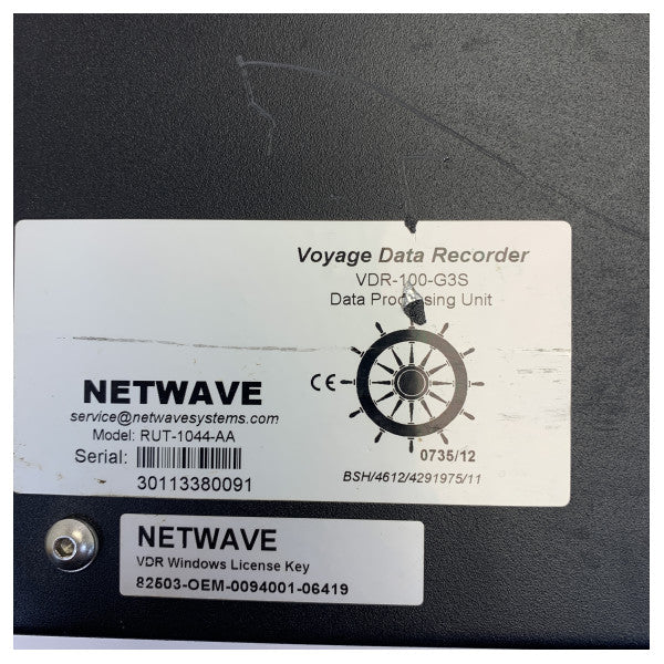 Netwave VDR-100-G3S Voyage Data Recorder Marine Electronics - Used