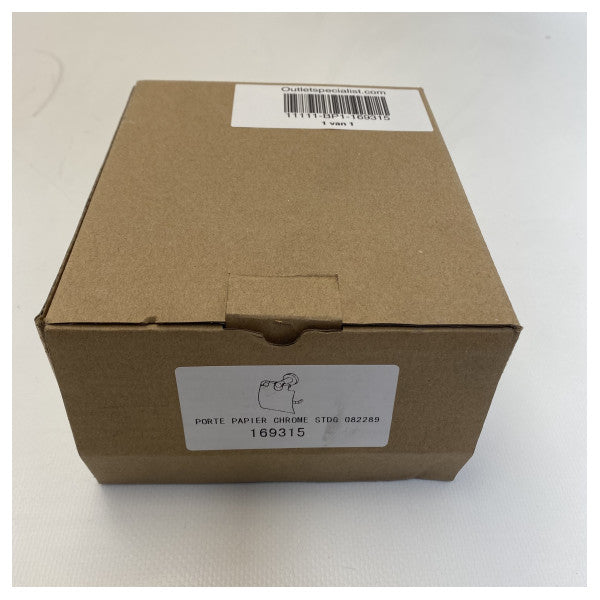 Suporte de papel higiénico cromado de qualidade marítima - dispensador de casa de banho durável, resistente à corrosão e à humidade para barcos e navios