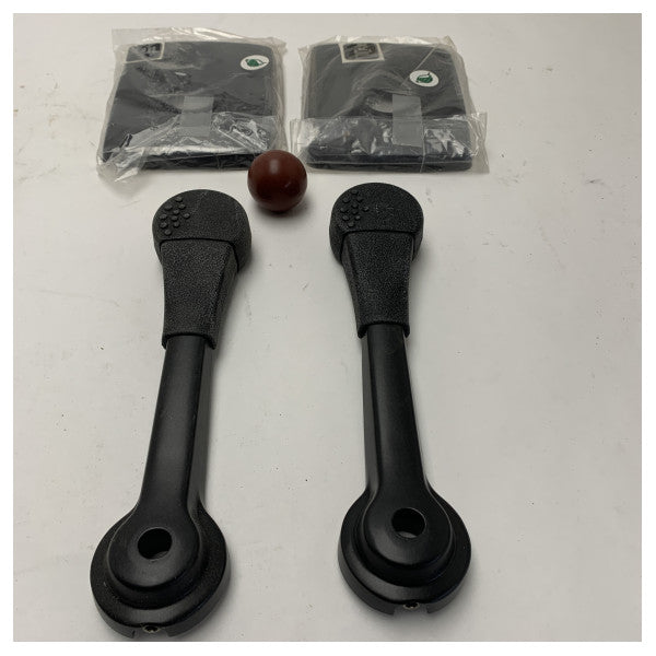 2x Teleflex Kommander B80/S segelhandtag + lock