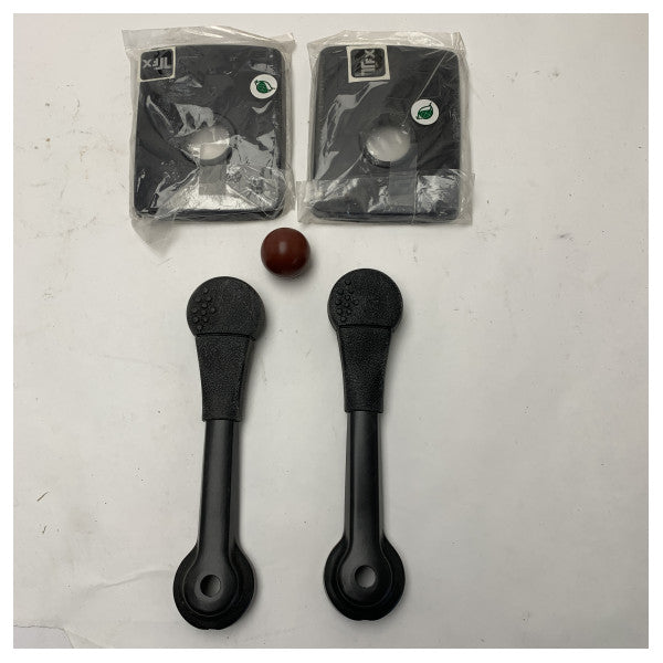 2x Teleflex Kommander B80/S segelhandtag + lock