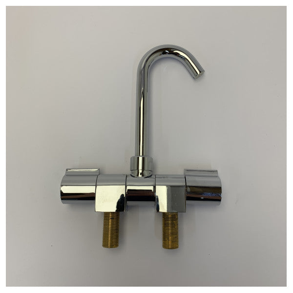 Trem kort marine-mixerhane med 18 mm lang tud - yachtbeslag N0103110