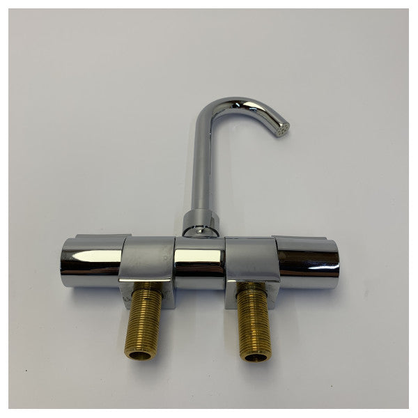 Trem kort marine-mixerhane med 18 mm lang tud - yachtbeslag N0103110