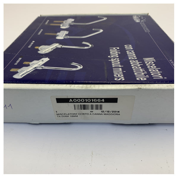 Trem kort marine-mixerhane med 18 mm lang tud - yachtbeslag N0103110