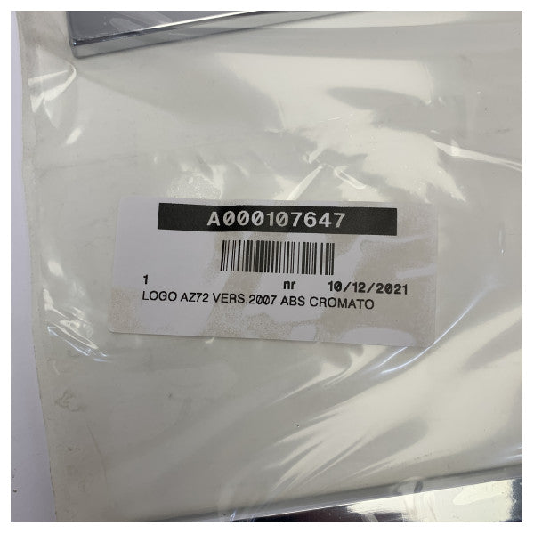 Original Azimut Yacht AZ72-logo Version 2007 Chrome ABS-emblem - 208434