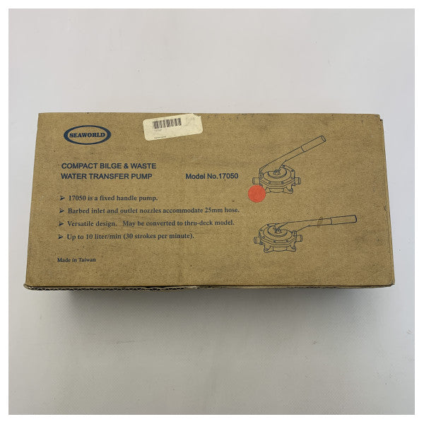 SeaWorld 17050 Manwal Pompa Bilge Black 10L / Min - 17325050