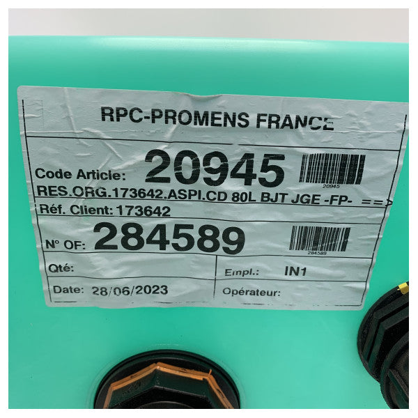 Резервоар за черна вода Promens 80L със сензор за ниво - 284589