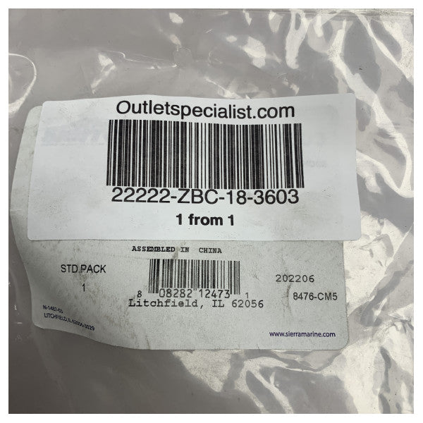 Sierra 18-3603 slangsats för vattenintag svart