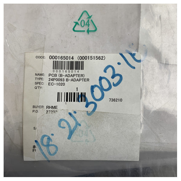 Furuno 24P0093 Adaptateur PCB B pour EC-1020