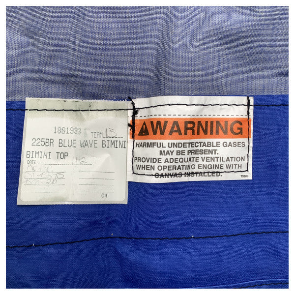 Crownline 225Br Canvas Bimini Top Blue - 24d4120