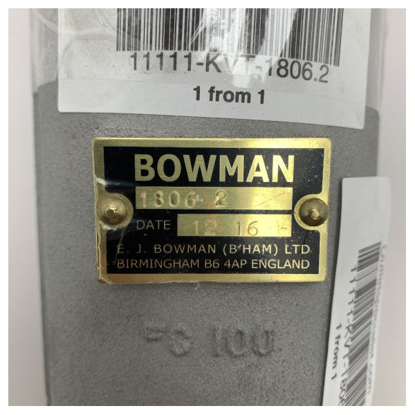 Інтеркулер Bowman 120 HP теплообмінник 1806.2 - FC100 - FC10B - 1C A732