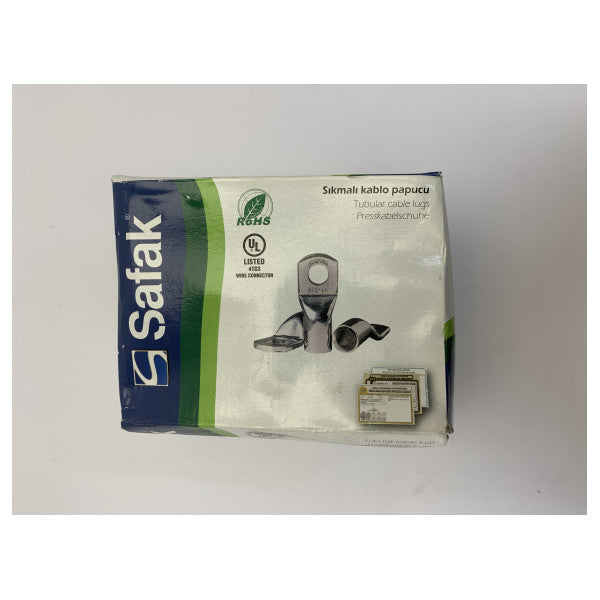 25 stk. Safak 120 mm² M8 kraftig kabelsko DIN 46235 kobber-crimpterminal