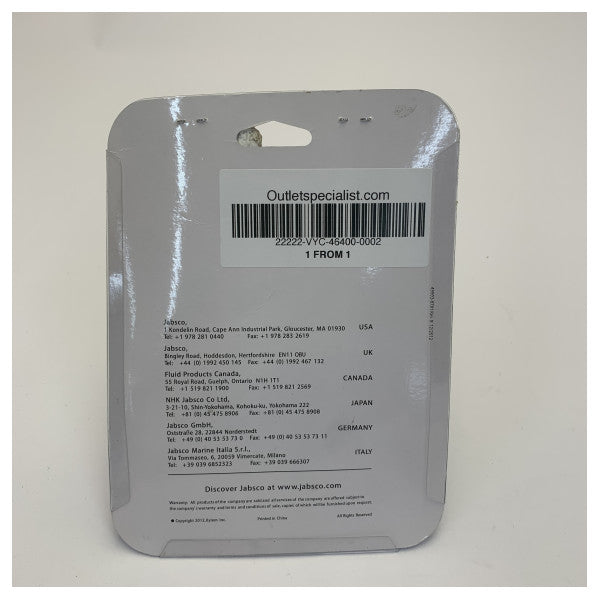 Jabsco 46400-0002 PumpGuard Вбудований фільтр Marine Water Filter 19mm (3/4\")