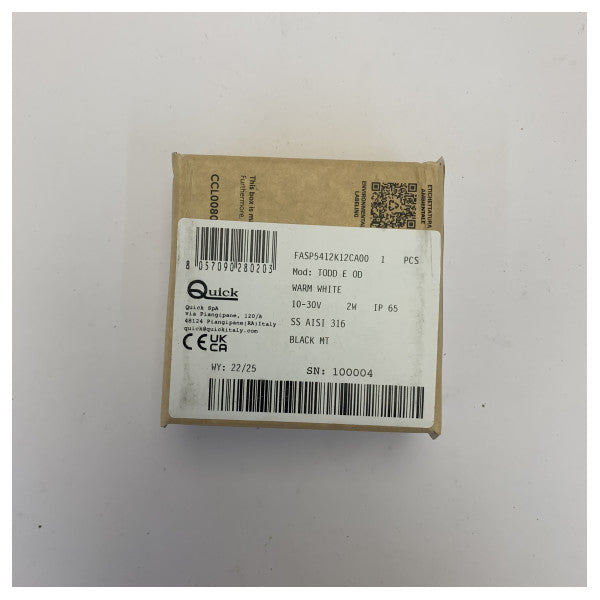 Quick Todd E OD indbygget LED-marinespotlight FASP5412K12CA00