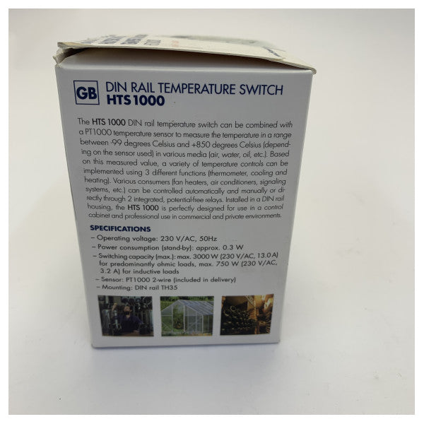 H-Tronic HTS 1000 Контролер за температурен превключвател -99°C до +850°C - HTS-1000