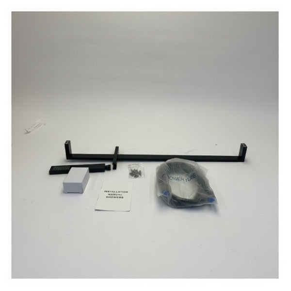 Meir S3301-0053 Black Hand Shower with Square Rail
