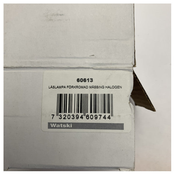 Watski Chrome Brass Adjustable Reading Light 12/24V - 60613