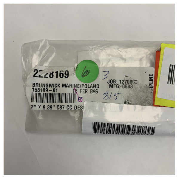 Уттерн C87 Лого стикер за лодка - Издръжлив морски винилов декал 2x8.39 инча водоустойчив