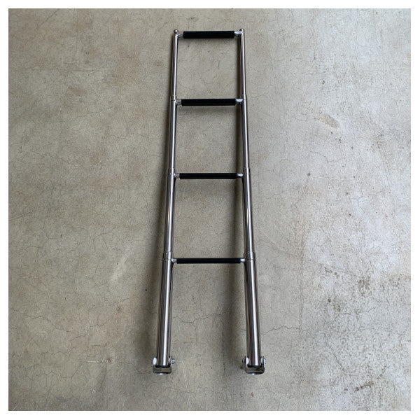 Stainless Steel 4-Steps Foldable Bathing Swim Ladder - LADR40001-N
