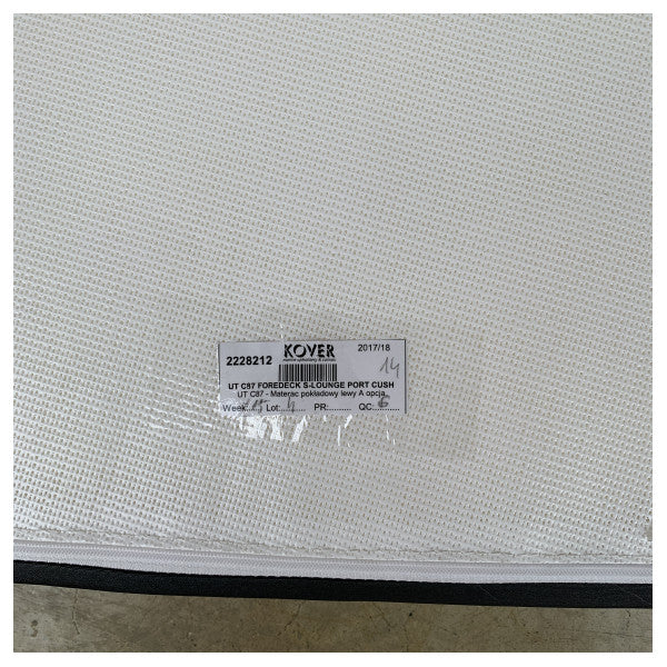 Cojín de lounge Sunlounge Portside del Uttern C87 Fordeck Antracita