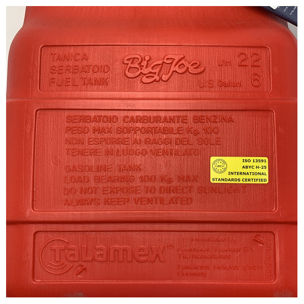 Резервоар за гориво за извънбордови двигатели Talamex 22L RED - 18702023