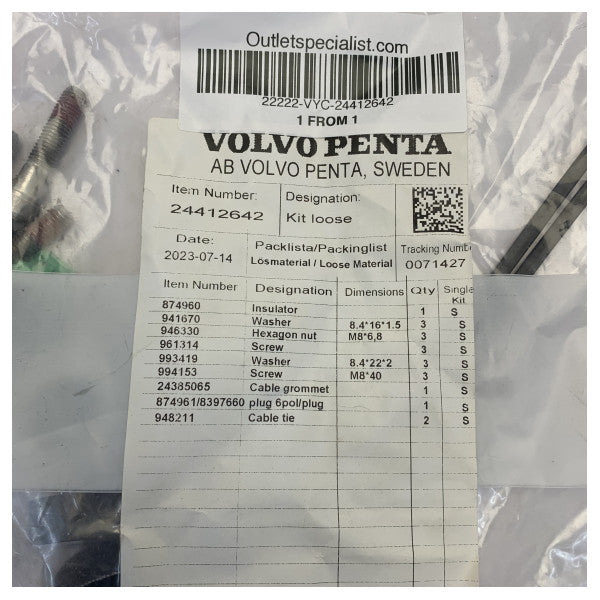 Комплект за монтаж на морски двигател Volvo Penta 24412642