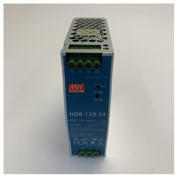 MEAN WELL NDR-120-24 zasilacz na szynę DIN 24V 5A 120W – zasilacz klasy marine