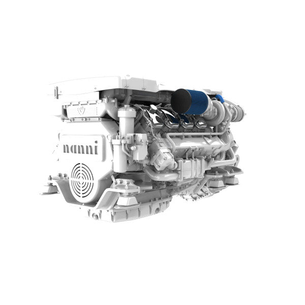 محرك ديزل بحري داخلي Nanni Scania N16.1150 V8 بقوة 1150 حصان - 16.4 لتر CR3