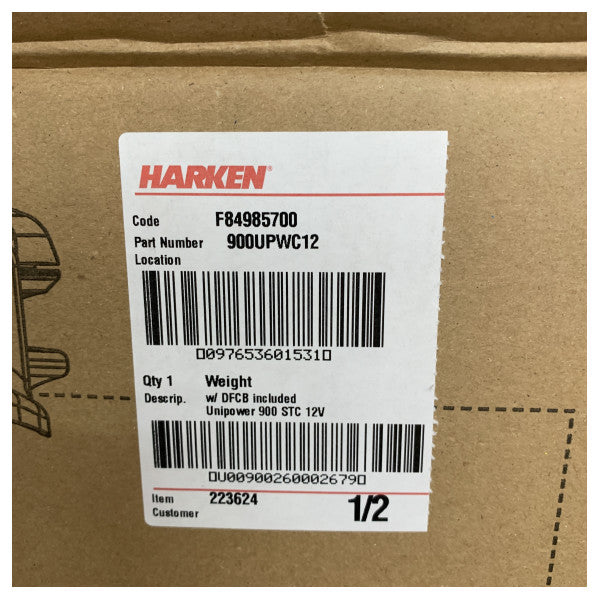 ونش Harken Unipower 900 46.2 ذاتيّ الإمساك كهربائي 12 فولت بسرعتين - 900UPWC12