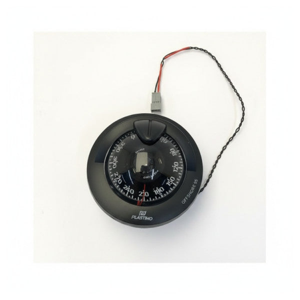 Plastimo Offshore 95 Flüssig eingebauter Kompass - Schwarze Navigationsausrüstung 12V