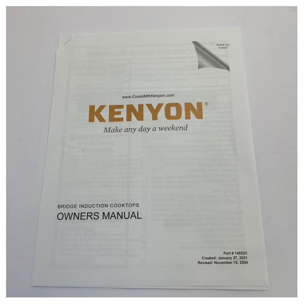 موقد Kenyon ذو شعلتين يعمل بالحثّ 230 فولت 50/60 هرتز - جديد - B80305