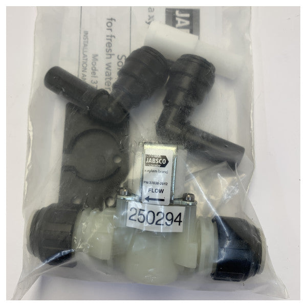 Jabsco 37038-2012 Magnetventil 12V für Quiet Flush Marine-Toilette