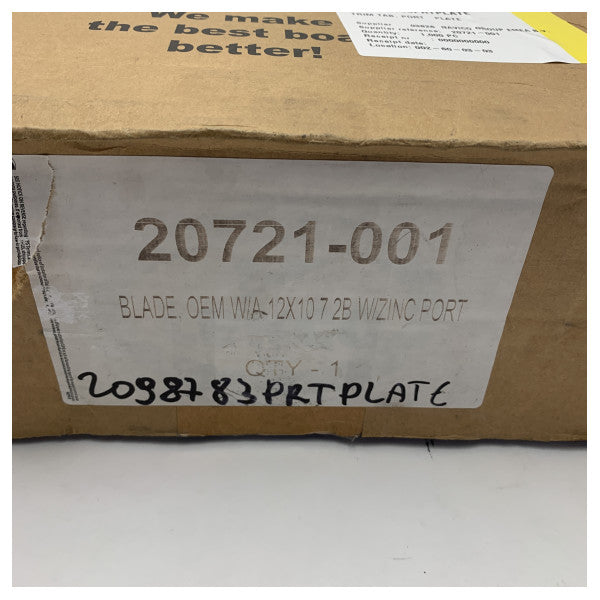 Lenco Stainless Steel Port Side 12 x 12 Inch Trim Tab Blade 20721-001