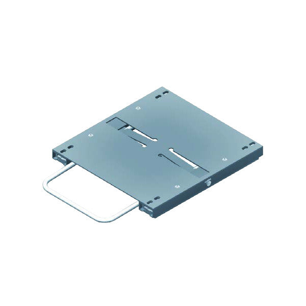 Norsap adjustable pilot seat base silver aluminium - 3751/640