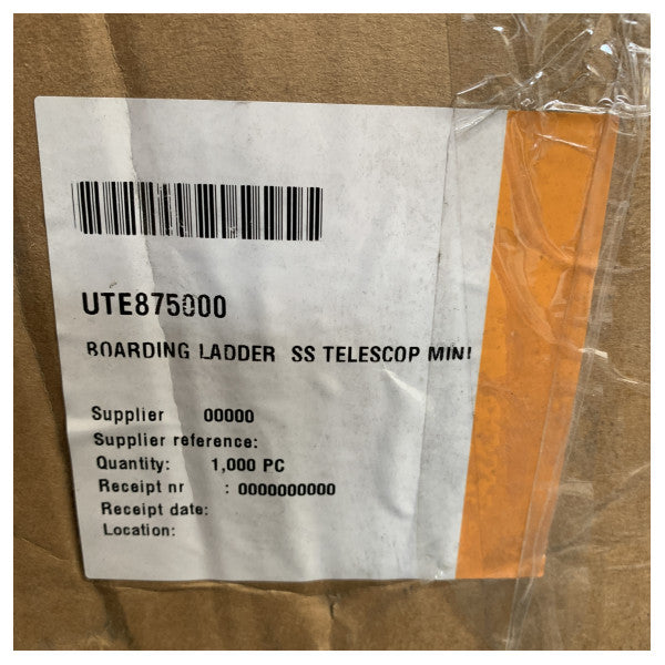 Od nehrđajućeg čelika sklopiva morska ljestva za ukrcavanje s 3 stepenice - 875000