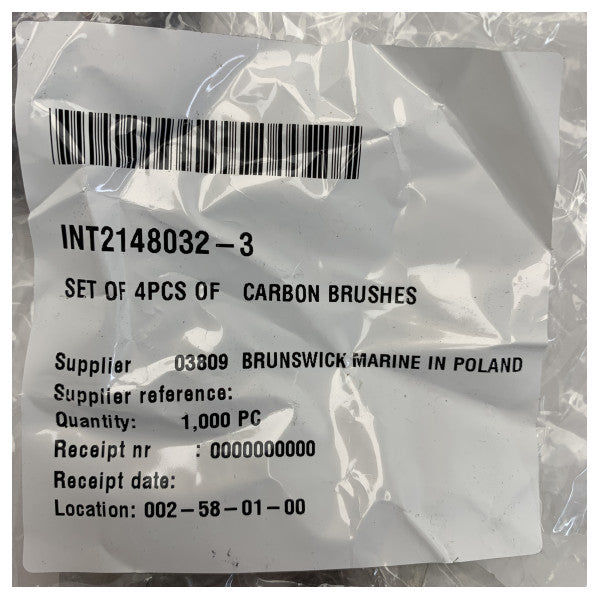 Vetus BP1187 BOW2512 Kohlebürstenset für den Bugstrahlruderantrieb