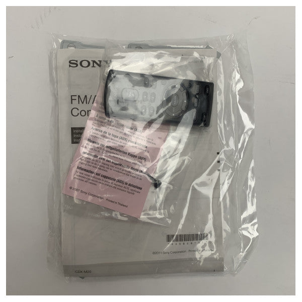Receptor marino Sony CDX-M20 FM/AM con reproductor de CD y SiriusXM & AUX para barcos
