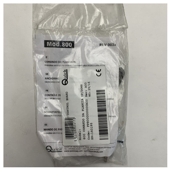 Brzi model 800 Up-Down upravljačka ploča vitla crna 12/24V