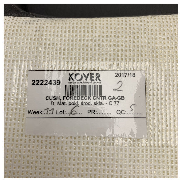 Uttern C77 sammenleggbar frontdekkpute grå vanntett original - 2222439