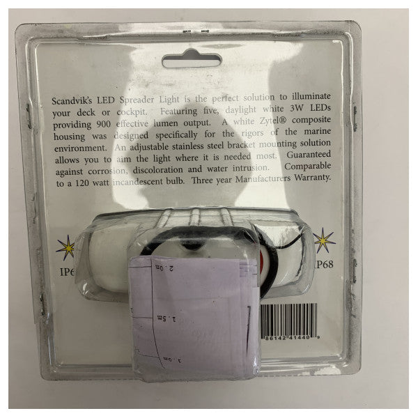 Scandvik Uchwyt Montażowy LED Rozpraszacz Światła 12V biały - 41440P