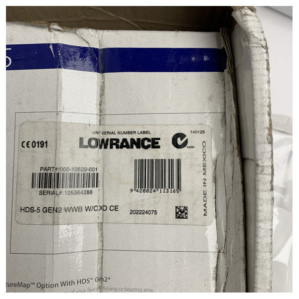 Lowrance HDS5 GEN2 5 дюймовий багатофункціональний картплоттер | ехолот - 000-10522-001
