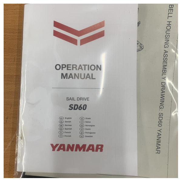 Yanmar SD60 セールドライブ マリン推進システム - モデル SD60-5-2.23-S ギアボックス
