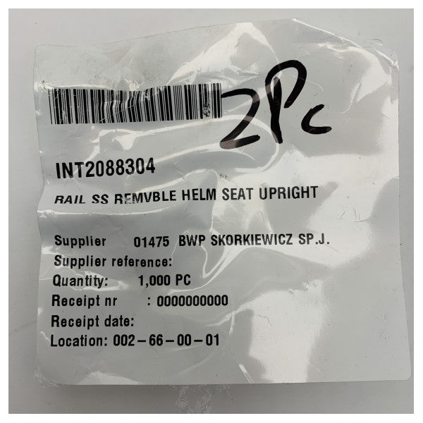 Quicksilver nehrđajući čelik uklonjiva podrška za sjedalo helma - 2088304