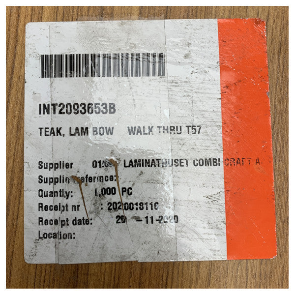 ウッターニT57ウォークスルー・チーク(前方用) - 2093653B