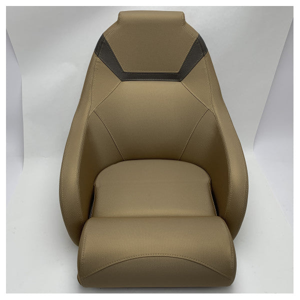 Uttern foldable flip up pilot steering cockpit seat beige - 2161870