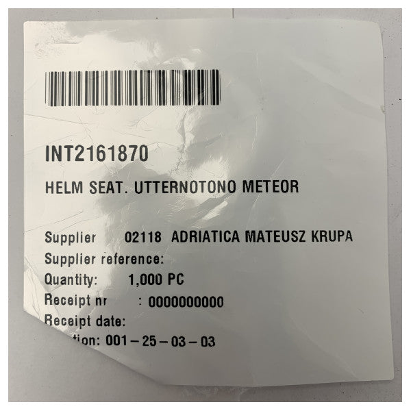 Uttern foldable flip up pilot steering cockpit seat beige - 2161870